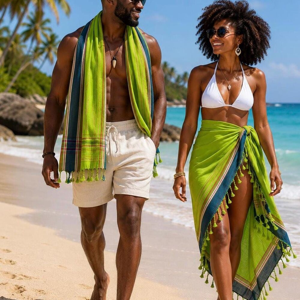 Kikoy Beach Wrap Sarong  Pareo Swimsuit Cover Up | Beach Towel | Cruise Vacation